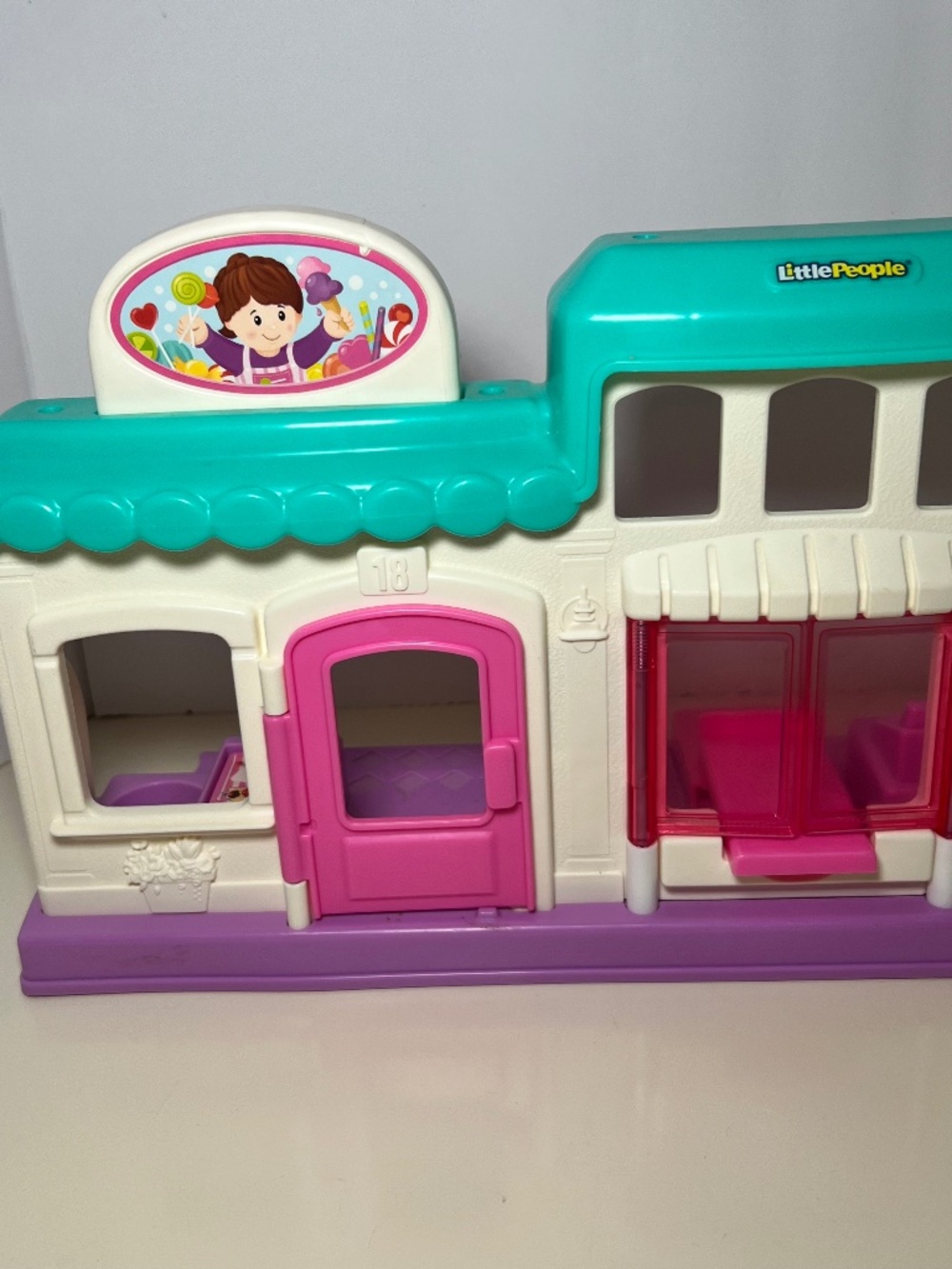 Fisher Price Little People Ice Cream Shop Parlor Building Structure Only